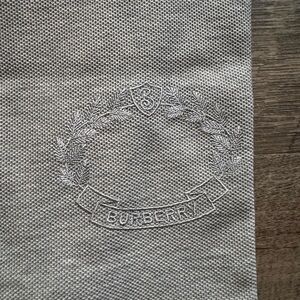 Burberry polo Waleorth crest with an oak motif in pale grey melange
